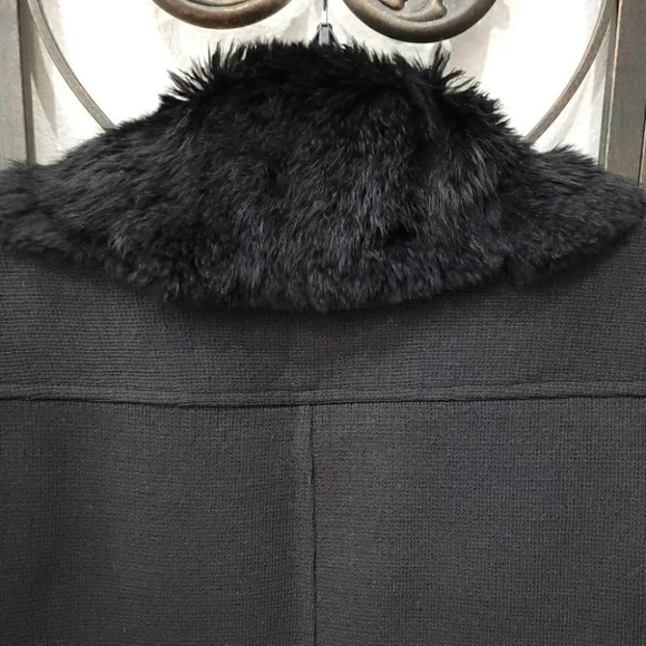 Nanette Lepore Luscious Rabbit Fur Knit Coat - Picture 10 of 16